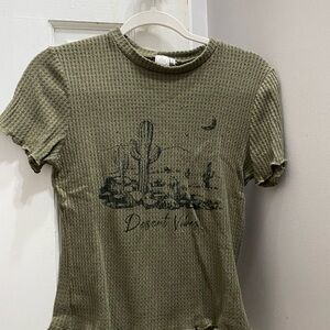 Olive Green Desert Vibes Women's Top